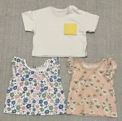 【ユニクロ】キッズ服 3点セット Tシャツ 70cm