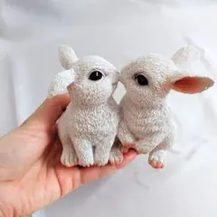 ガーデニング雑貨 オーナメント 置物 うさぎ インテリア雑貨 園芸用品 白