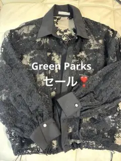 Green Parks レースブラウス ブラックのサムネイル