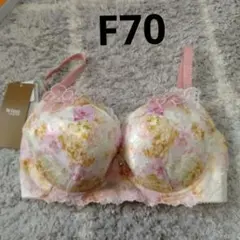 wing レシアージュ花柄レースブラジャー ピンク系 F70