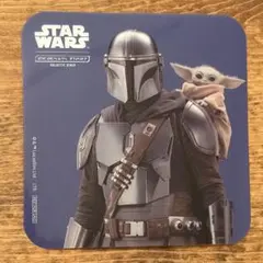 スターウォーズカフェ マンダロリアン＆グローグー コースター 缶