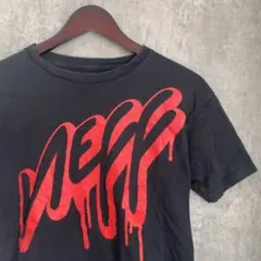 Neff ドリッピングロゴ 短丈Tシャツ ブラック