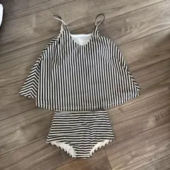 ストライプ柄 セパレート水着
