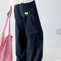 Java デニムパンツ ワイド ペインターパンツ　ＸＬのサムネイル