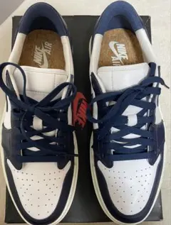 【美品】ナイキ エア ジョーダン 1 エレベート ロー ミッドナイトネイビー