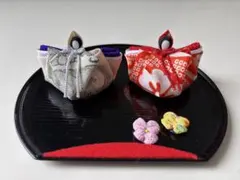 [最終値下げ]ひな祭り 布製雛人形　ハンドメイド　ミニサイズ