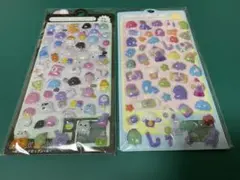 ボンボンドロップ風シール シールセット ぷくぷくシール3D【恐竜幽霊】