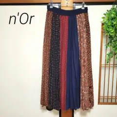 n'Or ノアール レーベル プリーツスカート ロングスカート