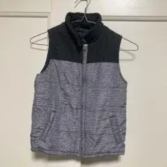 LITTLE REBELS ダウンベスト グレー/ブラック　アメリカブランド