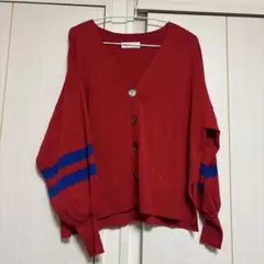 【人気完売品】HeRIN.CYE ポンチライトカーディガン　柄NVY 人気完売品】HeRIN.CYE ポンチライトカーディガン 柄NVY - メルカリ