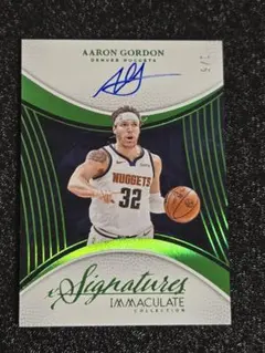 5枚限定 IMMACULATE Aaron Gordon AUTO NBAカード