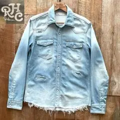 Ron Herman ロンハーマン ヴィンテージ加工 スウェット デニム S Ron Herman ロンハーマン ヴィンテージ加工 スウェット デニム S