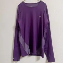 アンダーアーマー METAL 長袖 スポーツウェア パープル メンズLG
