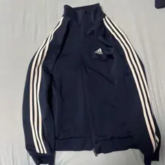 adidas ネイビー ジップアップジャケット