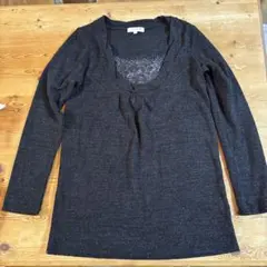 anyFAM 黒 長袖ニット 2