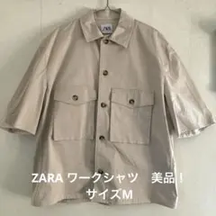 ZARA ベージュ 半袖シャツ　M