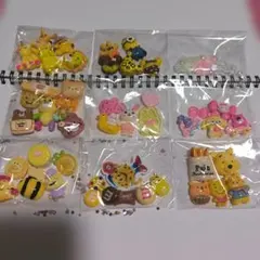 カラフルな動物アソートデコレーションパーツセットデコパ