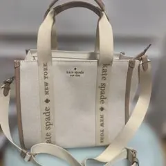 kate spade ケイトスペード　トートバッグ キャンバス　バッグ　ベージュ