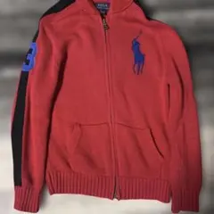 POLO ラルフローレン ジップアップセーター フーディ 150