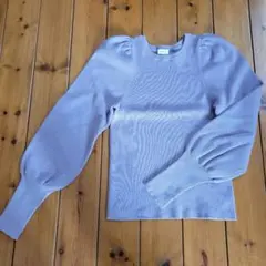 [値下げ]☆apart by lowrys☆薄紫 パフスリーブ ニット