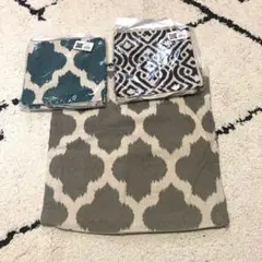 ミカヅキモモコ クッションカバー 新品 2点、中古1点セット 三日月百子