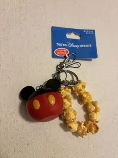 ★新品★ディズニー★ミッキーマウスキーホルダー★ポップコーン★tdstdltdr