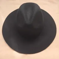 GU　フェルト中折れハット　黒