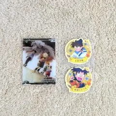 忍たま乱太郎 ステッカー付きビスケット カード 土井半助 摂津のきり丸 セット