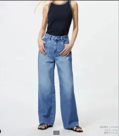 UNIQLO ユニクロ　ワイドストレートジーンズ　新品タグ付き　26