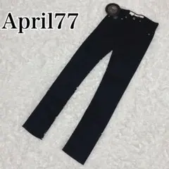 新品 April77 JOEY 26 デニムパンツ　スキニー　ブラックのサムネイル