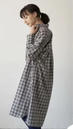 earth music&ecology 40キャンブリックシャツワンピース