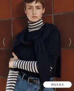 【未使用】ミラノリブタートルネックセーター