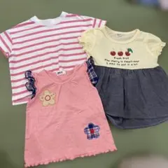 LOWRYS FARM等 キッズ 半袖Tシャツ 3枚セットのサムネイル