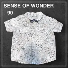 sense of wonder センスオブワンダー 90 半袖シャツ 星月柄