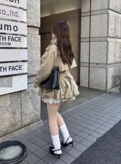 ANDMARY Blair trench pleats skirt - メルカリ