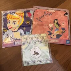 ディズニープリンセス 一番くじ　3点セット