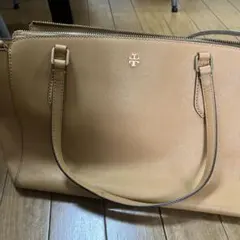 ジャンク品　Tory Burch ベージュ トートバッグ