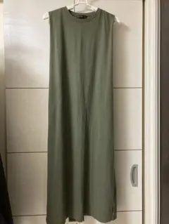 GORGE ノースリーブ カットソーワンピース カーキ
