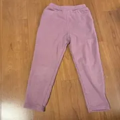 薄紫 裏起毛パンツ 120cm
