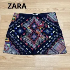 ZARA 刺繍 ミニスカートのサムネイル