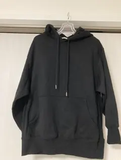 美品　GU プルオーバーパーカー ブラック　メンズS