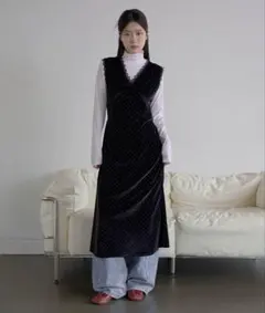 ベロアロングワンピース