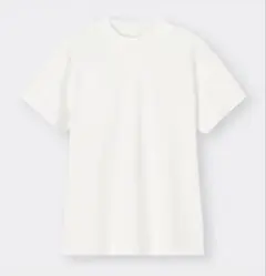 ジーユー　スムースクルーネックT 半袖　01 OFF WHITE