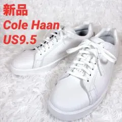 【新品】コールハーン 白 レザー スニーカー 9.5 C39987
