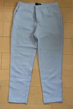 FOREVER 21 パンツ ボトムス テーパード 水色 青 M 通勤 仕事