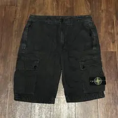 stoneisland 黒 カーゴショーツ W30 ハーフパンツ - メルカリ
