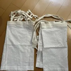 deuxC ホワイト　レース　カフェカーテン 約85cm x 30cm 2枚