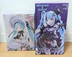初音ミク プライズ フィギュア 雪ミクxクロミ ヴィンテージドール 2体セット
