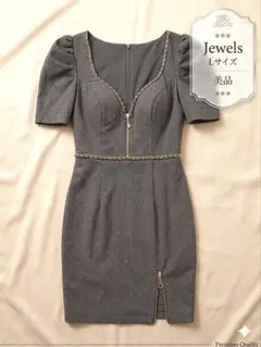Jewels グレー タイトドレス Lサイズ