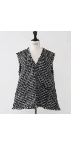 HEVE Tweed Gilet ツイードジレ ベスト - メルカリ
